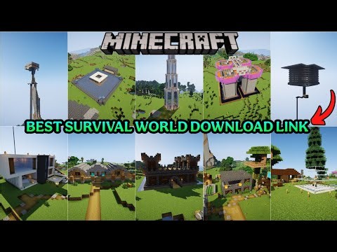 1.21 Best Survival World Download Link For Pocket and Java Edition #minecraft