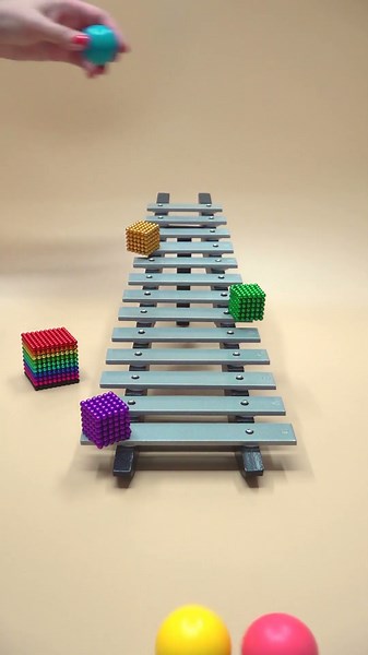 #glockenspiel 💚Satisfying Sound 🔊 #dominomarble