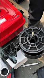 Oil Bath Air Filter Cleaning & Oil Filling Process | Small Engine Maintenance #Shorts