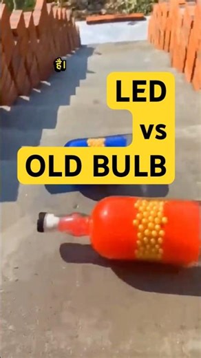 LED Bulb vs Old Bulb 😳 | कौन है असली बाप बिजली बचाने में? #shorts #youtubeshorts #trending #led