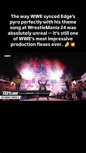 Wrestling Universe on Instagram: "Every time I watch Edge’s entrance at WrestleMania 24, I notice the pyro exploding right with the theme — WWE production nailed the timing so perfectly.  #edge #wwe #wrestlemania #theundertaker #wrestling"