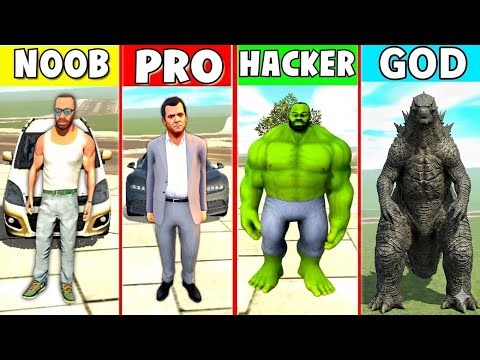 NOOB😂 vs PRO vs HACKER Indian Bike Driving 3D Hulk To Godzilla Wagnor New Update Funny🤣 Story Video🥰