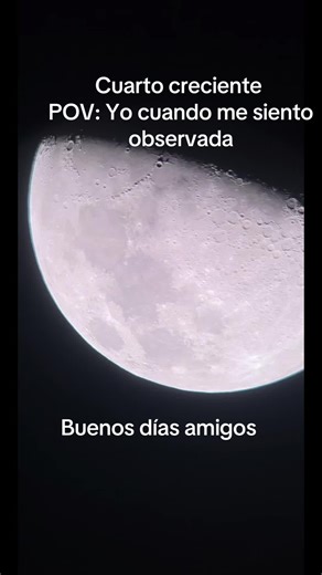 Hoy en Los Ángeles, California, Estados Unidos, la fase lunar es Cuarto Creciente, con una iluminación del 66.05%. Esto representa el porcentaje de la luna iluminado por el sol. Actualmente tiene 8.92 días de edad en martes, 27 de enero de 2026. La luna se encuentra en la constelación de ♓ Piscis.#cuartocreciente #lunanueva