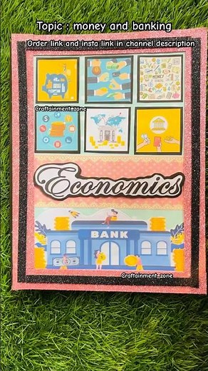 Class 12 Economics project file on money and banking #projectfile #class12project #economicsproject