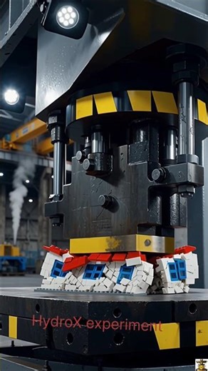 Hydraulic vs lego house 😱#shorts #hydrulicpress #satisfying