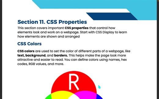 Color Properties in CSS