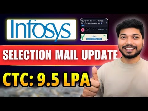 Infosys Selection Mail 2025 🚨 DSP & Full Stack | Salary ₹9.5 LPA