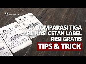 ADU 3 APLIKASI CETAK LABEL GRATIS DI SMARTPHONE - MANA YANG PALING MANTAP BUAT CETAK RESI