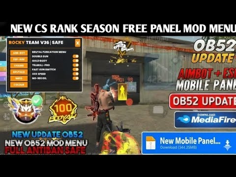 😱 Free Fire OB52 Antiban Headshot Panel 🔥 | Mod Menu + Injector OB52 100% Safe ✅ | #freefire #ob52