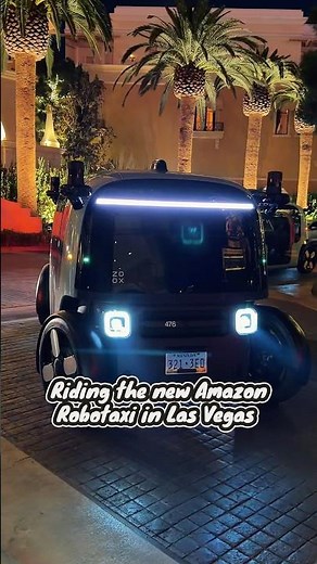 Riding the new Amazon robotaxi in Las Vegas