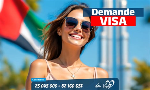 🎇🇦🇪✈️ #demande #visa #dubai 🇦🇪 avec Votre Voyage Tunisie✈️🇦🇪👈 ●➖➖➖➖➖● توفر لك وكالتنا الدعم لطلب التأشيرة الخاص بك ✔ ☎✆ لمزيد من المعلومات و الاستفسار الرجاء التواصل معنا على الأرقام التالية : 📱( 216) 21 454 444 (Viber/WhatsApp) 📱 23 043 000 📱( 216) 24 426 000(Viber/WhatsApp) 📱( 216) 52 160 637 (Viber/WhatsApp) 📱( 216) 52 160 366 (Viber/WhatsApp) ☎ 71 833 281 🌐 www.votrevoyage.tn 📩 commercial@votrevoyage.tn 🏠 Adresse Tunis : 41 Rue IRAN Lafayette, Immeuble Parc_Soula 3ème ÉTAGE [