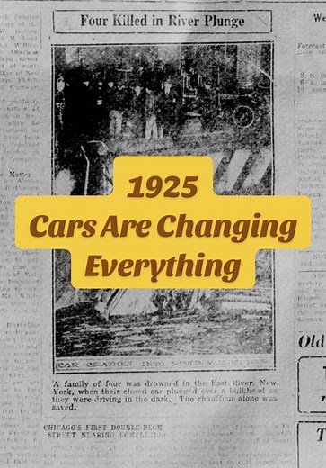1925 Cars Are Changing Everything #1920s #weirdhistory