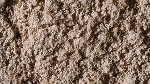 Motion of the Dry Mask made of Clay Powder, Cosmetic Texture with Rotation. Contouring, Make up smears background. Macro Shot. Top view. 4K . High quality 4k footage Stock Video