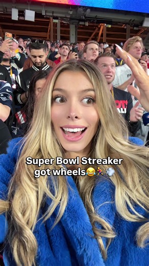Super Bowl streaker out here breaking ankles 😂 #SuperBowl #nfl #football