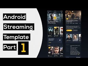 Movie Streaming Template App part1: Automatic Slider | Android Studio Tutorial
