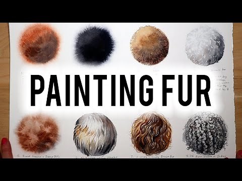 Animal Fur Painting Techniques to Try Using Watercolor
