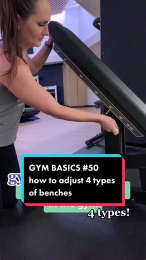 Struggling to adjust benches at the gym? Here are 4 different types of incline benches and how to change the angles. Every gym has different equipment, but these styles seem to be the most common! #gymnewbie #shygirl #exercisetiktok #gymhelp #gymbeginner