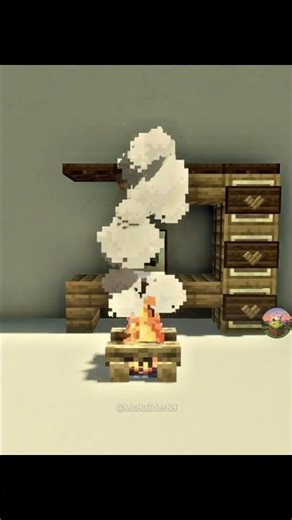 Simple Computer Desk #minecraft #로빈 #minecraftguide #마인크래프트