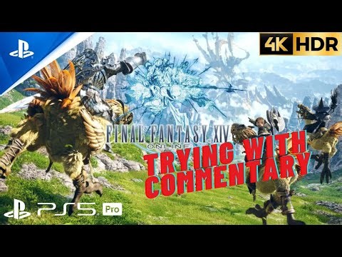 New Gamer Plays : Final Fantasy 14 Online | First MMORPG | 4k HDR | Commentary
