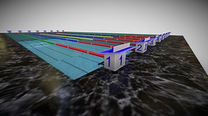 Olympic Swimming Pool – 8 Lane 3D Model - 3D model by yb2o4 (@yb2o4l)