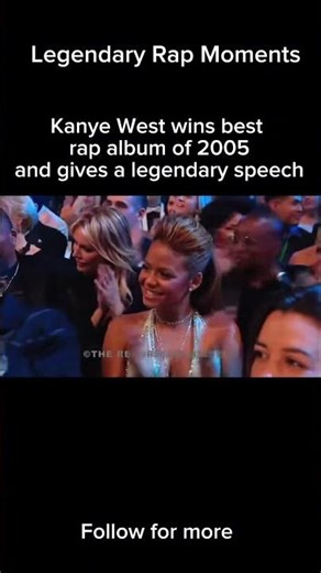 Kanye Wests 2005 Grammy Speech for best rap album #kanyewest #grammys #shorts #flashinglights