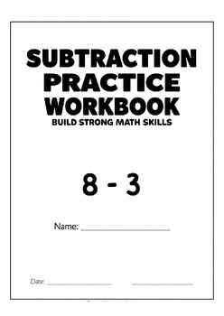 Subtraction Practice Workbook | 1st 2nd 3rd Grade Math Worksheets | Single, Doub