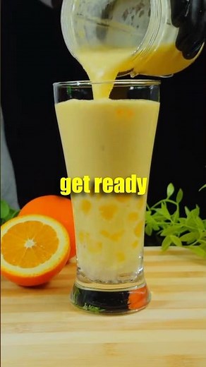 How to Make a Creamy Orange milk Smoothie at Home. #shorts#orange#seniorhealth