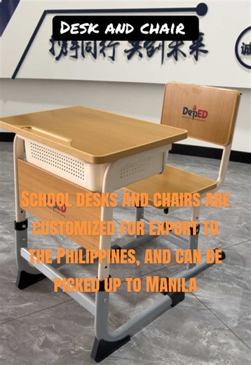 School Desks and Chairs Customized for Export to Manila