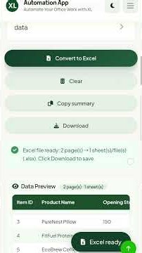 How to Convert PDF to Excel Free Tool #exceltips #excelshortcut #officetips #columnformatting