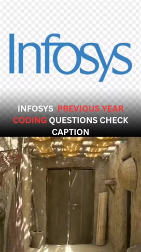 Exploo on Instagram: "INFOSYS PREVIOUS YEAR CODING QUESTIONS (2025)👇 Don't apply to Infosys without checking this Previous Year Infosys Coding questions asked in SP and DSE Rounds.. 👉 Follow + Comment "Link" And Get this in your DM. #infosys #coding #interview #codingrounds"