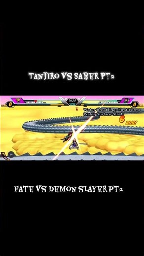Tanjiro vs Saber Pt2 Fate vs Demon slayer (Mugen)
