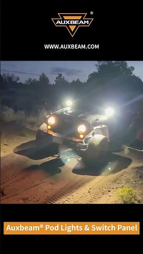 Get the X-Pro 3 inch Pod Light install to have the whole trail lighted up🔥