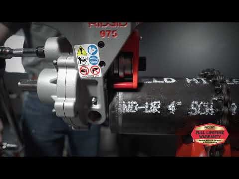 RIDGID Model 975 2-in-1 Portable Combo Roll Grooving Machine