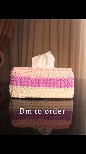 crochet tissue box cover. comment for tutorials #crochet #explore #fypシ #crochetcommunity