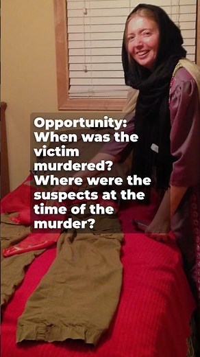 How to solve a murder in a murder mystery game.
