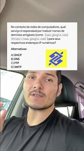 Protocolos de informática dns dhc ftp e smtp #redes #informatica