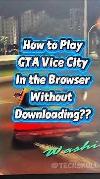 How To Play GTA Vice City in Your Browser — No Download Needed 🎮🔥