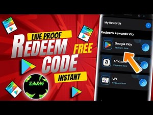 FREE REDEEM CODES INSTANT 🤩 (New App) | REDEEM CODE FREE | HOW TO GET GOOGLE PLAY STORE REDEEM CODE