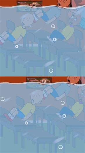 The school gets FLOODED 😭😭😭 #goanimate #caillou #arthur #shorts