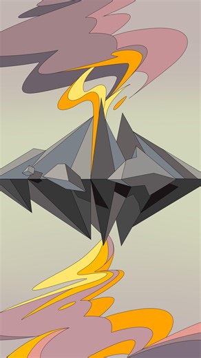 Ordinary Folk on Instagram: "Who needs a Christmas yule log when you watch the creation of a molten hot, exploding volcano? Our designer Avi wanted to push the limits of fluid, 2D animation with her illustrations. We put our heads together, things got wild, and a volcano came out of it. 🌋🔥 🎨 @_avikali_ 🎞️ @rdrehmer @manuelneto.co @victorclaudiosilva @jujumaeks 🔊 @sounds_like_ambrose"