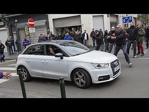 Video: woman hit by car speeding away from police in Molenbeek