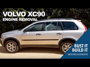 How to remove a Volvo XC90 motor and transmission at home.