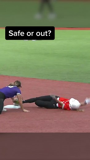 Softball Base Runner Dilemma: Safe or Out?