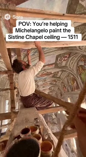 Helping Michelangelo Paint the Sistine Chapel Ceiling
