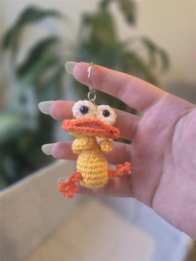 Handmade Crochet Yellow Frog Keychain – Amigurumi Bag Charm, Backpack Accessory - Etsy