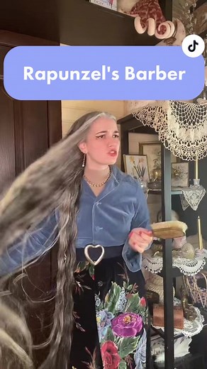 So that's why my hair has been the same length for years! 🙈 #rapunzelhair #midnightbarber #naturalgreyhair #longhairgoals #hairspiration
