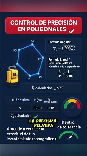 Control de precisión en poligonales topográficas
