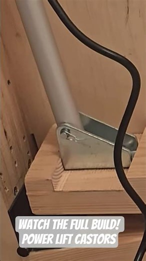 Power Lift Castors #diy #workbench h