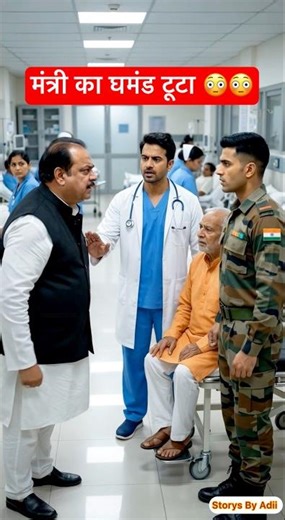 मंत्री का घमंड तोड़ गई IPS आहाना 🇮🇳 #shorts #ai #hospital #army