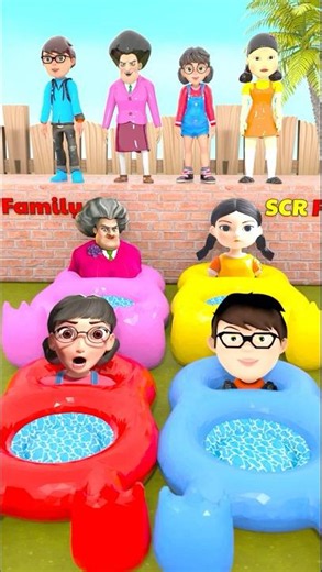 Miss T nick Tani Squid doll - Play a swimming pool search game in scary teacher 3d #scaryteacher3d